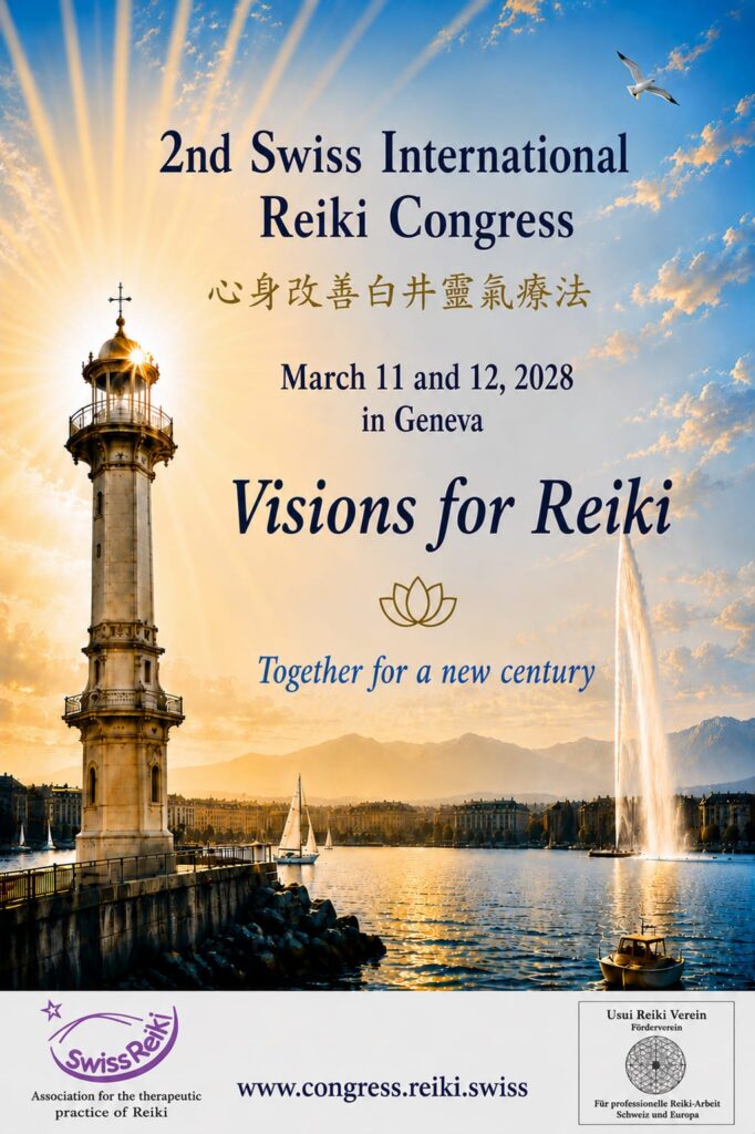 2nd Swiss International Reiki Congress<br />
March 11 and 12, 2028<br />
In Geneva<br />
Visions for Reiki<br />
Together for a new century